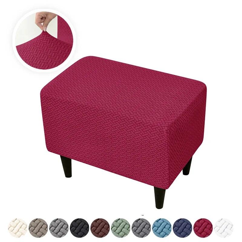 Jacquard Wing Chair Cover Stretch High Sloping Armchair Covers Nordic Elastic Single Sofa Slipcovers With Seat Cushion Covers