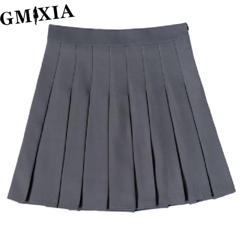 

GMXIA Женская Модная Повседневная Однотонная Юбка с Принтом на Лето Весну M