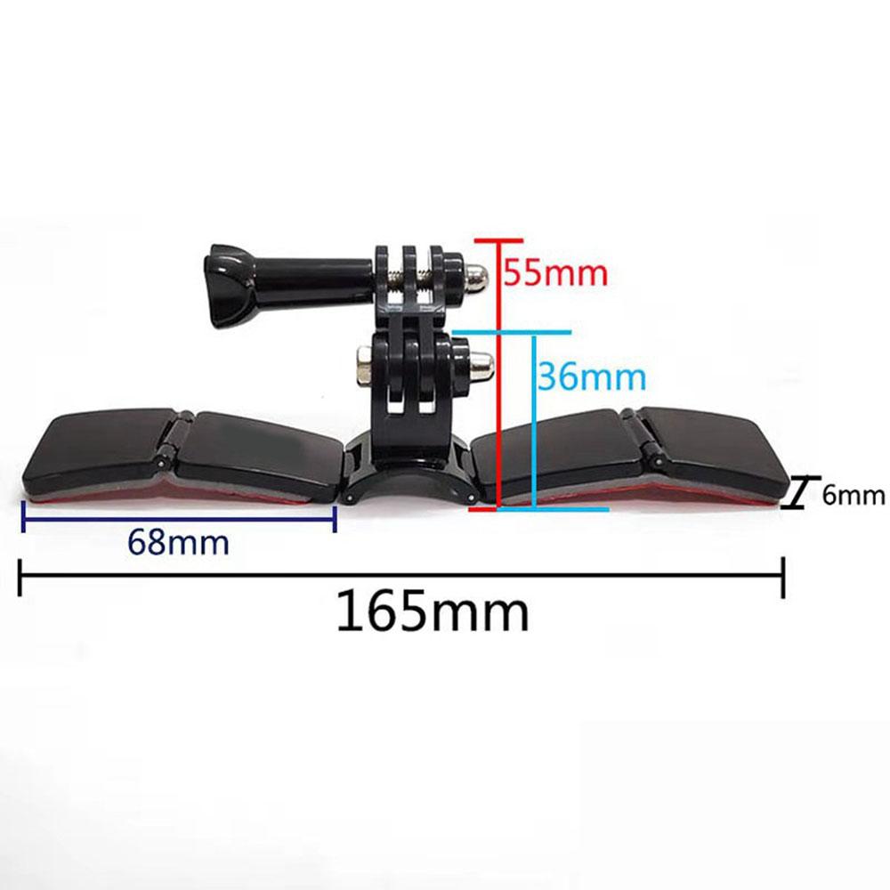Universelt motorsykkelhjelm-kinnfeste-sett for GoPro Hero 9/8/7/6/5 sportskamera
