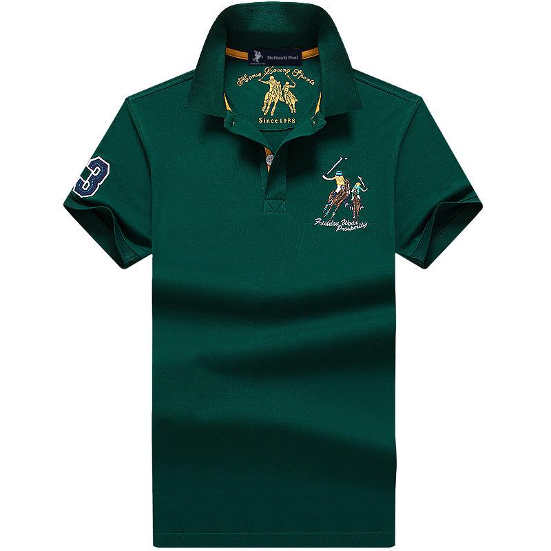 The BAY Paul Heren High-End Poloshirt - Zomer Korte Mouw Revers, Puur Katoen, Plus Size Beschikbaar 6XL (230-255 jin)