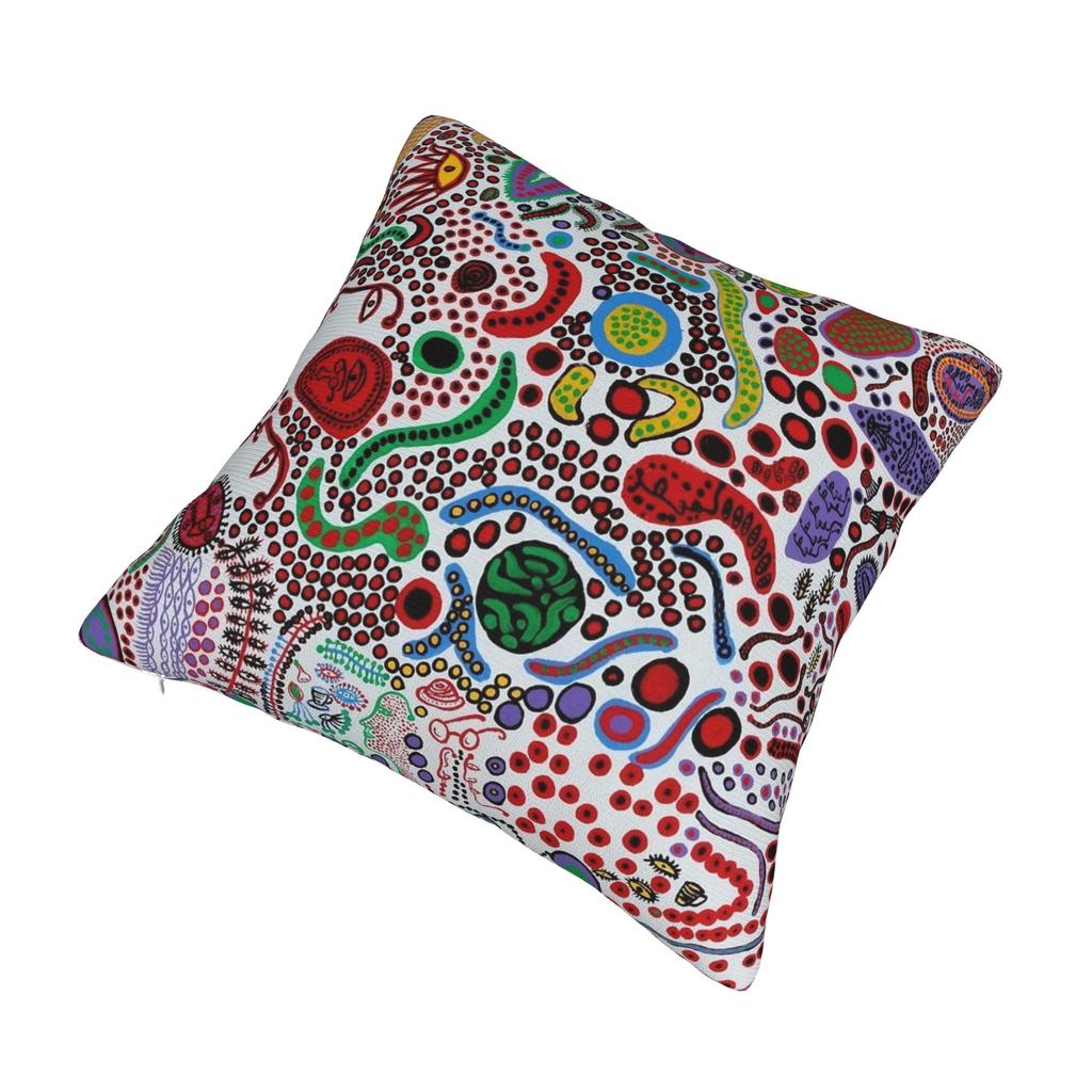 Yayoi K-Kusama Pillowcase Double-Sided Printing Polyester Cushion Cover Decor Throw Pillow Case Cover Home Square 45X45Cm