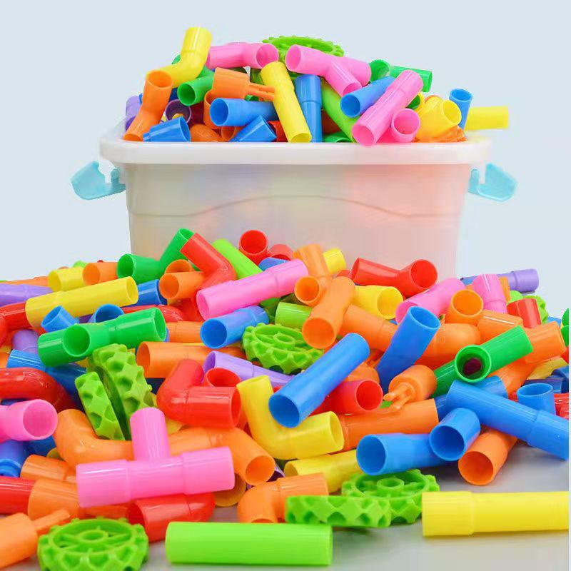 DIY Water Pipe Building Blocks for Kids - Science Education Toy for Kindergarten