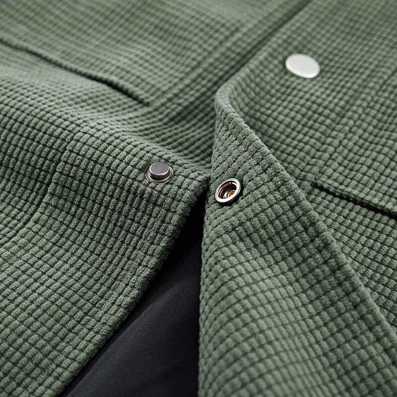 Jeep Men's Waffle Knit Casual Outdoor Lapel Jacket