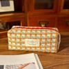 Woven Fabric Pencil Case Large Capacity Pencil Bag Multipurpose Pen Pouches for Students Women School Office Daily Use
