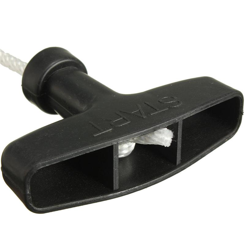 1.3m 3/4/5mm Universal Lawnmowers Pull Handle Starter Start Cord Line Rope Engine Petrol Handle Drawstring White