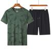 Summer Casual Sports Short Sleeved Shorts Set Two-piece Set