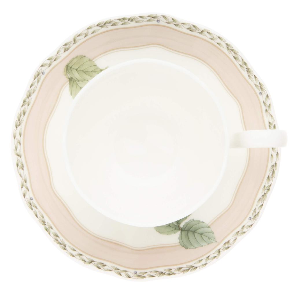Noritake Orchard Garden Cup & Saucer Pair (for Coffee and Tea), 250cc, Microwave-Safe, Bone China, Set of 2, P97887/4911-12