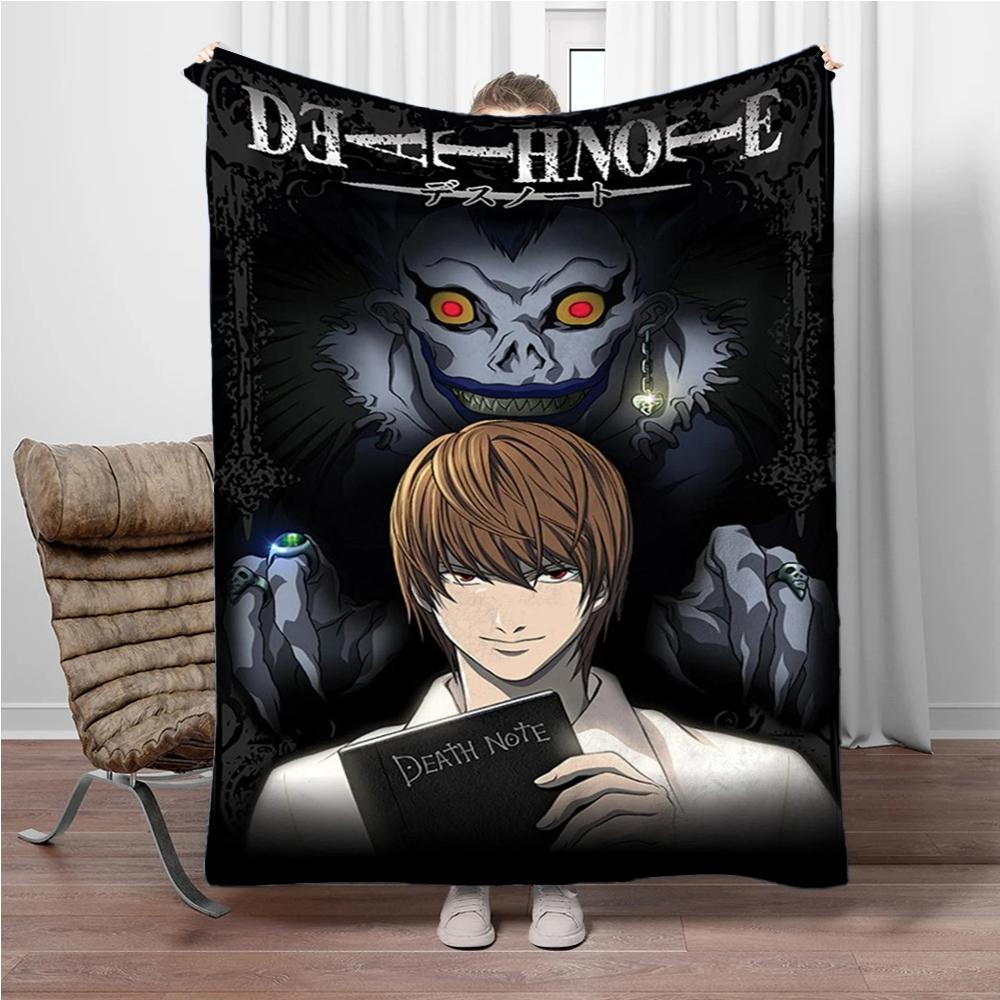 Japanese Anime Blanket DEATH-NOTE Children Warm Soft Blankets for Sofa Bed Cover Blanket Suitable for Birthday Souvenir Gifts