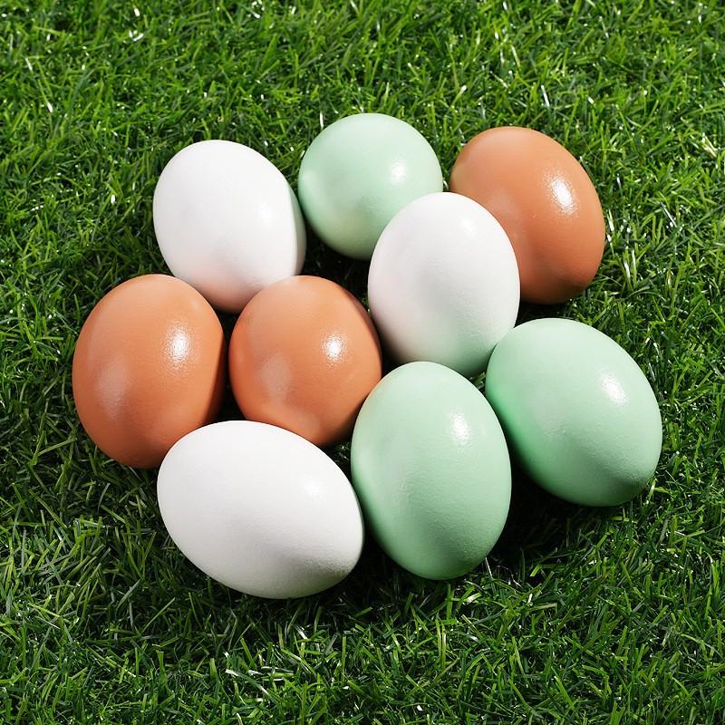 Holzsimulierte Eier, Enteneier, einfarbige Kindergemälde, Graffiti, Ostereier-Spielzeug