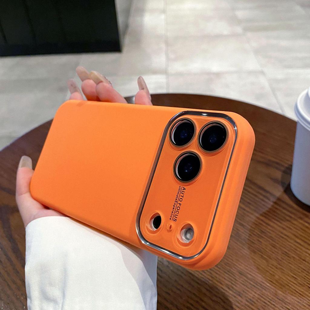 iPhone 17 Pro Max Liquid Silicone Lens Film Case, Full Coverage, Ultra-Thin, Anti-Drop