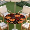 Outdoor Round Table Cover With Umbrella Hole Waterproof Elastic Edge Patio Garden Deck