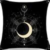 Tarot Printed Line Pillow Cover Moon Star Home Bedroom Sofa Pillow Cushion Cover