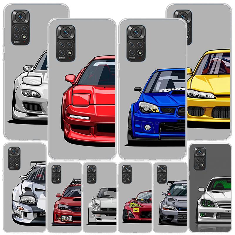 JDM Sports Cars Male Men Phnoe Case for Phnoe Case for Xiaomi Redmi Note 15 14 14S 13 Pro Plus 12 12S 11S 11E 10S 10 11T 5G Uniq