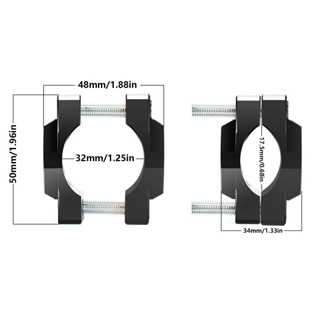Motorcycle Stent Bracket Bumper Clamp Auxiliary Spotlight Headlight Mount Clip Handle bar Holder 32mm/42mm/54mm