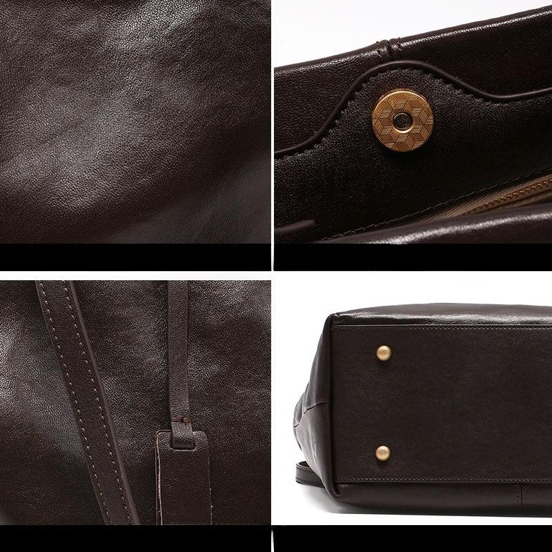 Echtleder Damen Pendler Tasche mit großer Kapazität, High-End Handtasche, Damen Tragetasche