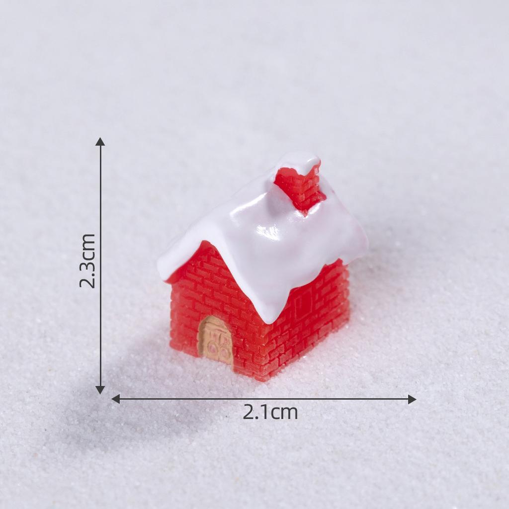 Micro-landscape Cartoon Santa Claus Snowman Tree House Snow Scene Accessories and DecorationsMiniature Small Ornaments