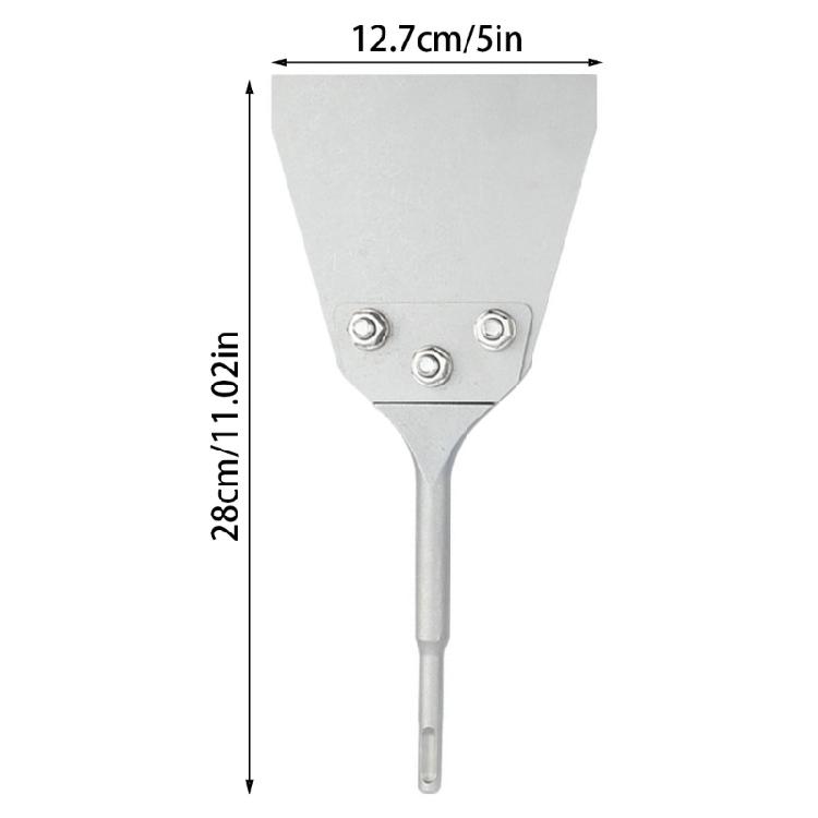 Heavy Duty Floor Scrapers Tile Removal Chisels Tool Removes Thinset & Adhesives Wall Scrapers for Rotary Hammers