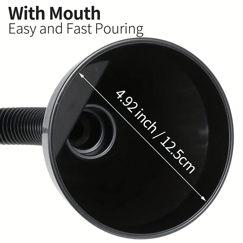 Car Engine Oil Funnel, Ideal for Oil Changes, Fits Most Vehicles, Durable Plastic, Mess - Free Refueling Accessory