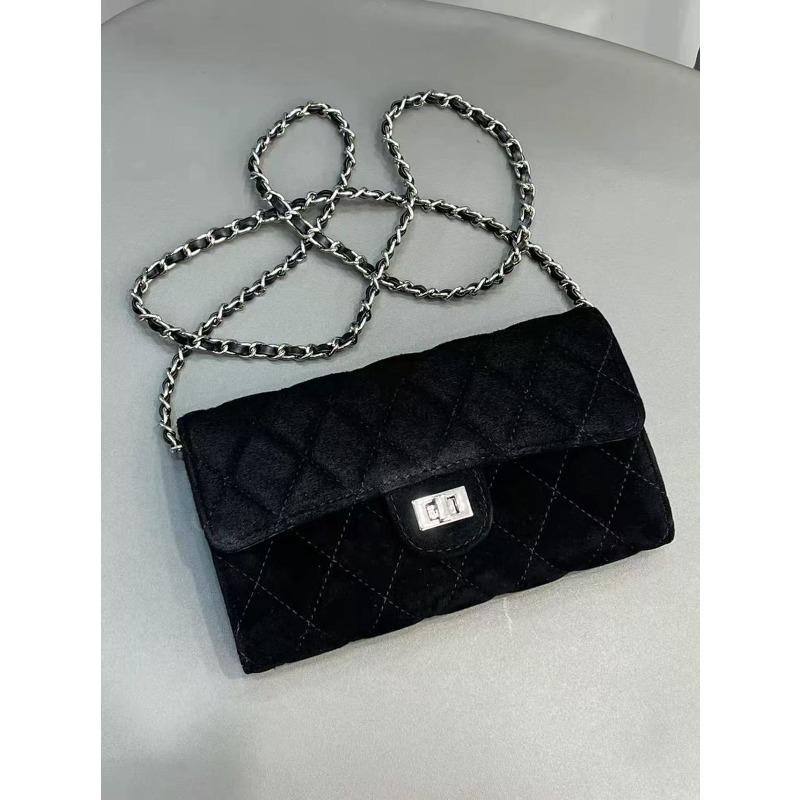 Niche suede envelope women s bag versatile Maillard commuter with diamond shoulder messenger bag