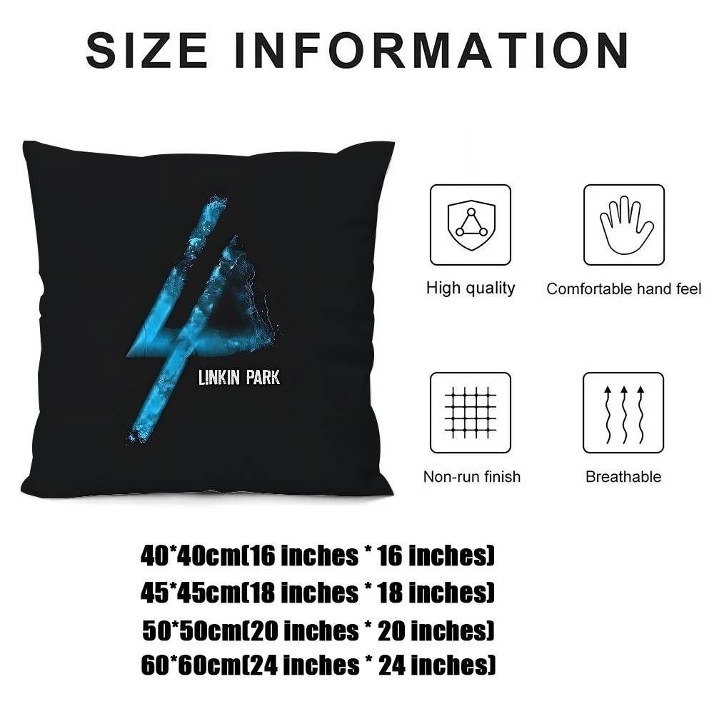 Band L-Linkin P-ParkS Kissenbezug Dekokissenbezug Nordischer Vintage-Stil Kissenbezüge Zuhause Wohnzimmer Sofa Couch Sitzdeko
