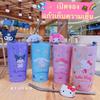Non-Toxic 600Ml Sanrio Thermos Cup Kawaii Hello Kitty Kuromi Melody Student Children Gift Anime Cartoon Cute Portable Straw Large Capacity