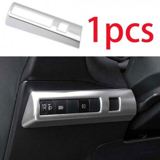 1pcs For Toyota Corolla Cross - Silver Cover Trim Headlight Button Frame