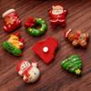 10/20/30/40/50Pcs Santa Claus Snowman Christmas Tree Decoration Children'S Toys For Gift Mixed Resin Christmas Fridge Magnets