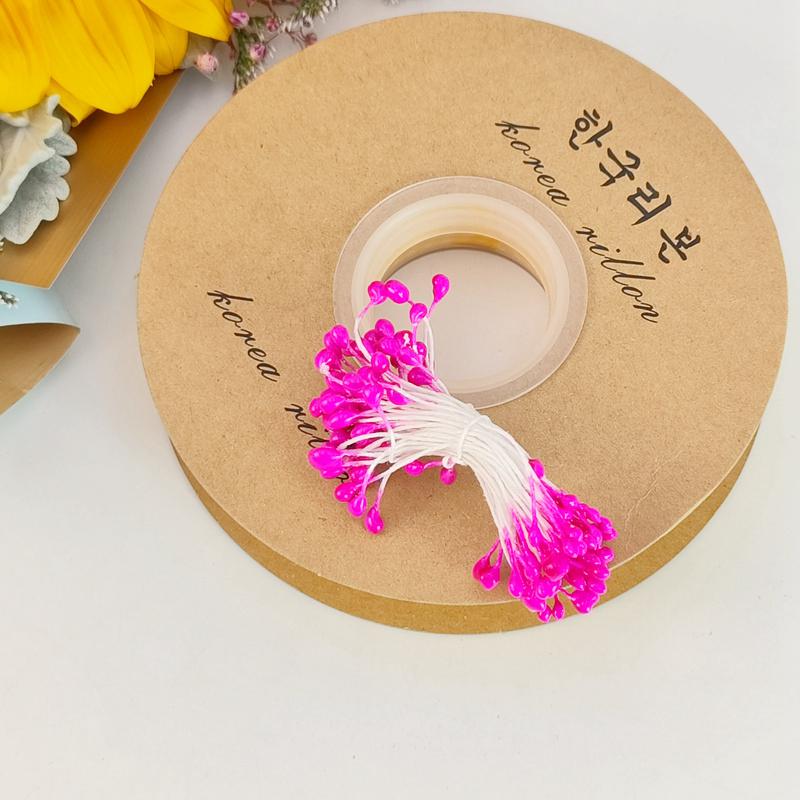 Handmade Green Floral Stem #2 with Glue-Wrapped Iron Wire for DIY Bouquets