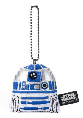 Star Wars Plüsch-Anstecker mit Kugelkette R2-D2 Gesamtlänge 6cm