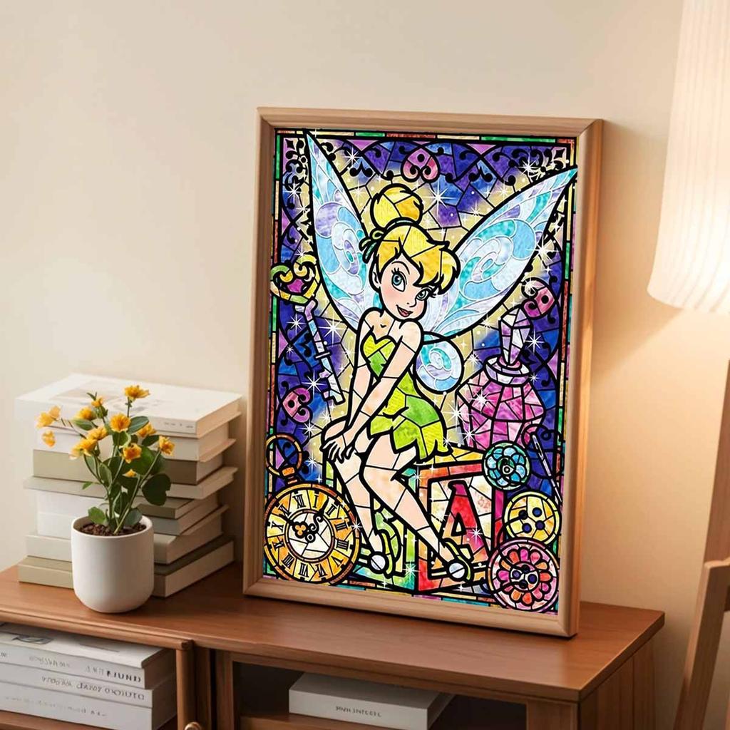 DIY Diamond Painting Mirror Spirit Cross Stitch Kit Mosaic Art Diamond Painting Full Circle Diamond Home Decoration