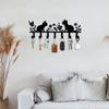 Metal Wall Hook Decorative Key Holder Cute Cat Flower Keychain Lacquered Finish Easy Install