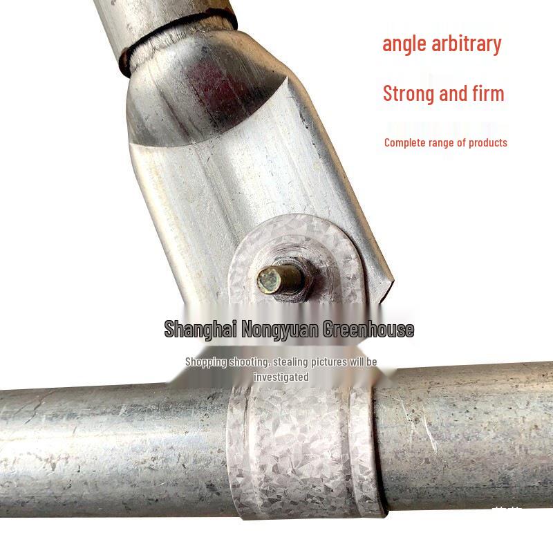 Galvanized Pipe Bracket Clamp for Greenhouse Frame: Duckbill Clip, Door Header, Hoop Connector, Flat Head Reducer