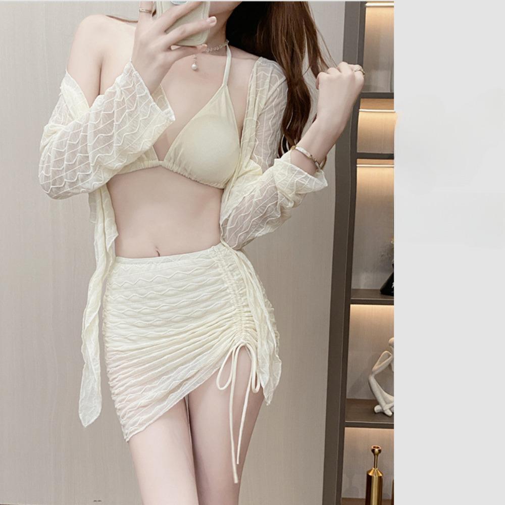 Split Swimsuit Women's Summer Pure Desire Sexy High Waist Small Breasts Gather Hot Spring Swimwear