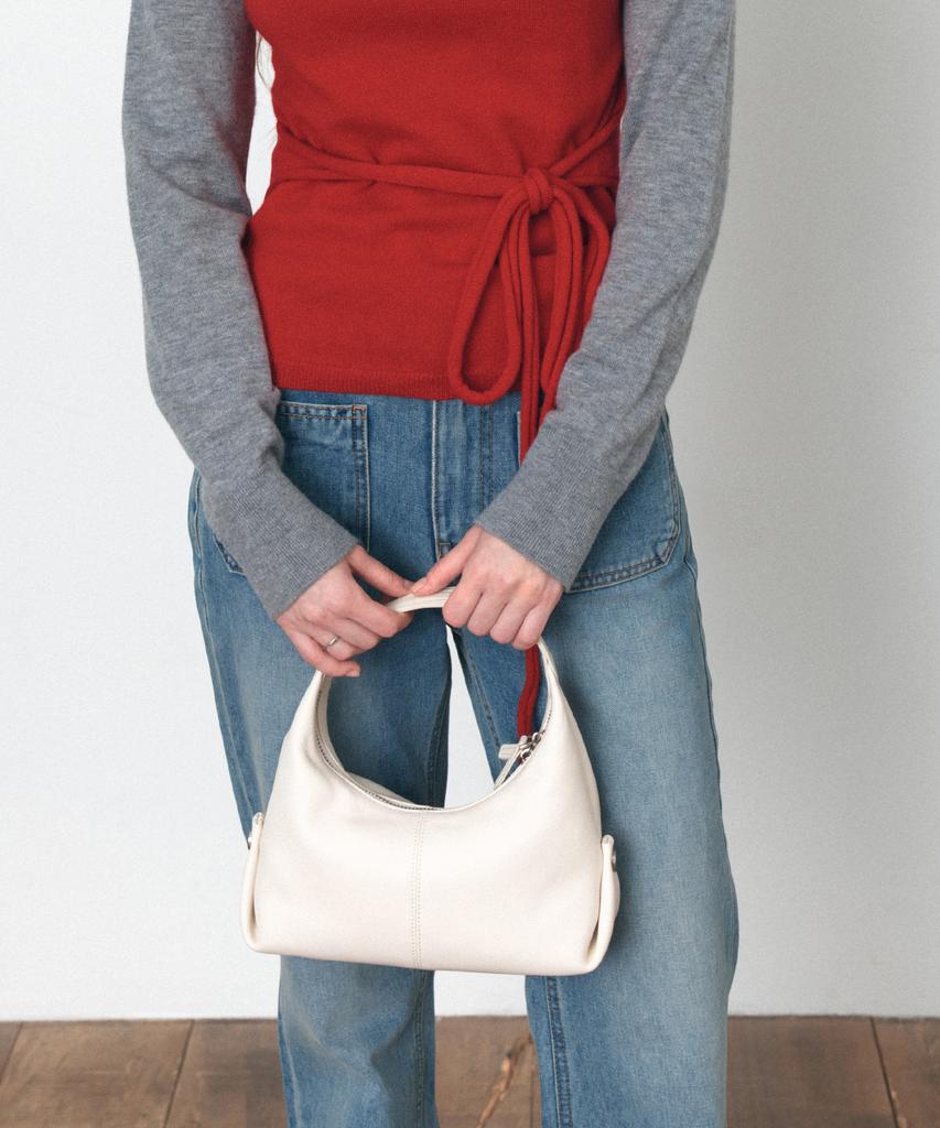 Siyazu Siac3076 Lambskin Flow Bag S_Ivory