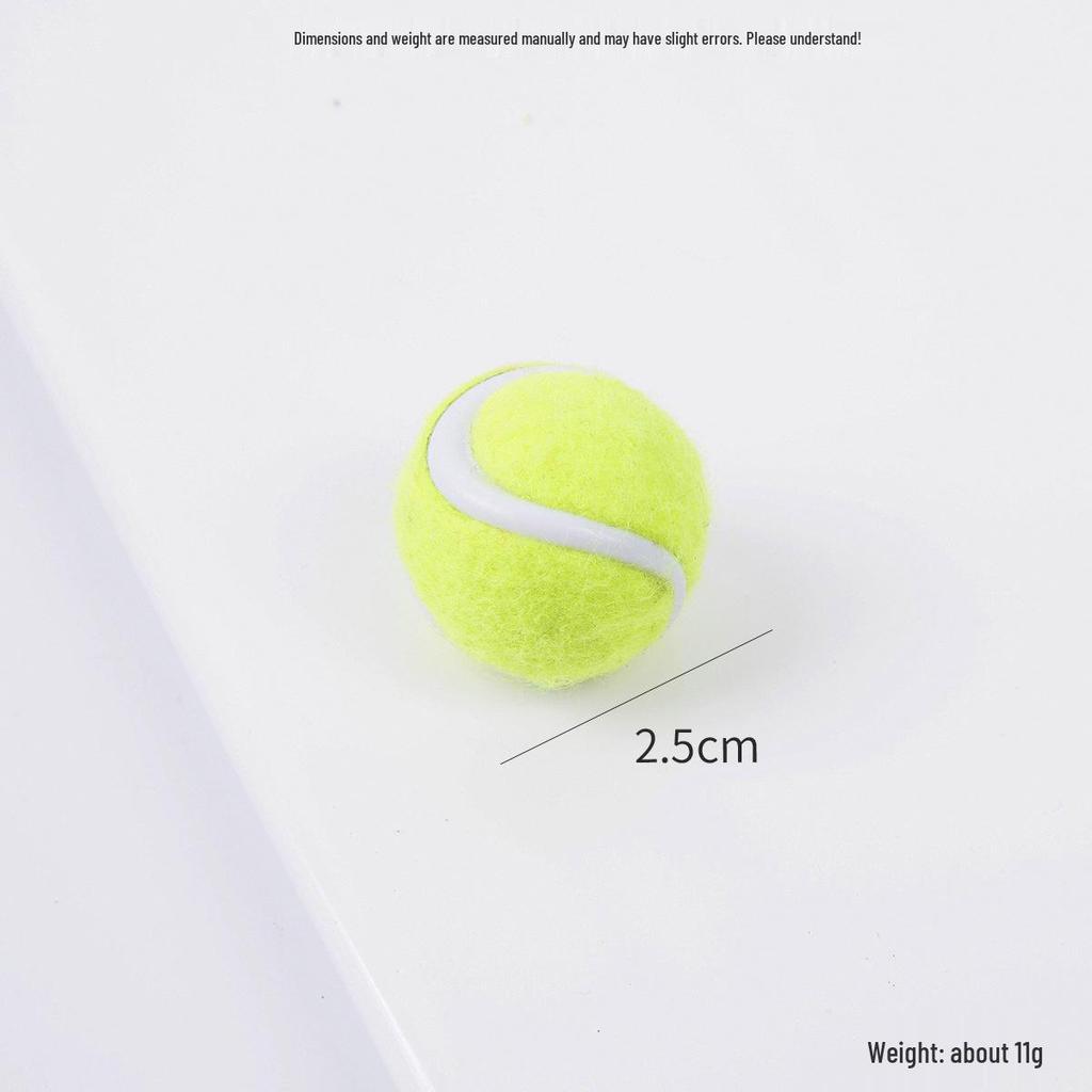 2cm Mini Tennis Ball Toy Keyring Backpack Pendant & Earrings Souvenir