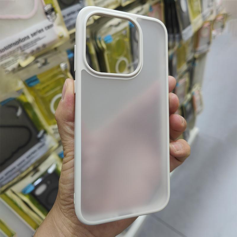 For Oneplus 15 Case Magsafe Frosted Semi-transparent Baby Skin Touch Raised Camera Lens Lips Guard Hybrid Soft Cover