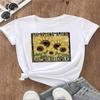 Clothing Female Flower Letter 90s Trend Cute Fashion Tee Women Top Casual Short Sleeve Printed T Shirt Clothes Graphic T-shirts