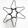 5 Bead Roller Shower Curtain Hooks Smooth Sliding Stainless Steel Construction Shower Rod Hook Bath Accessory