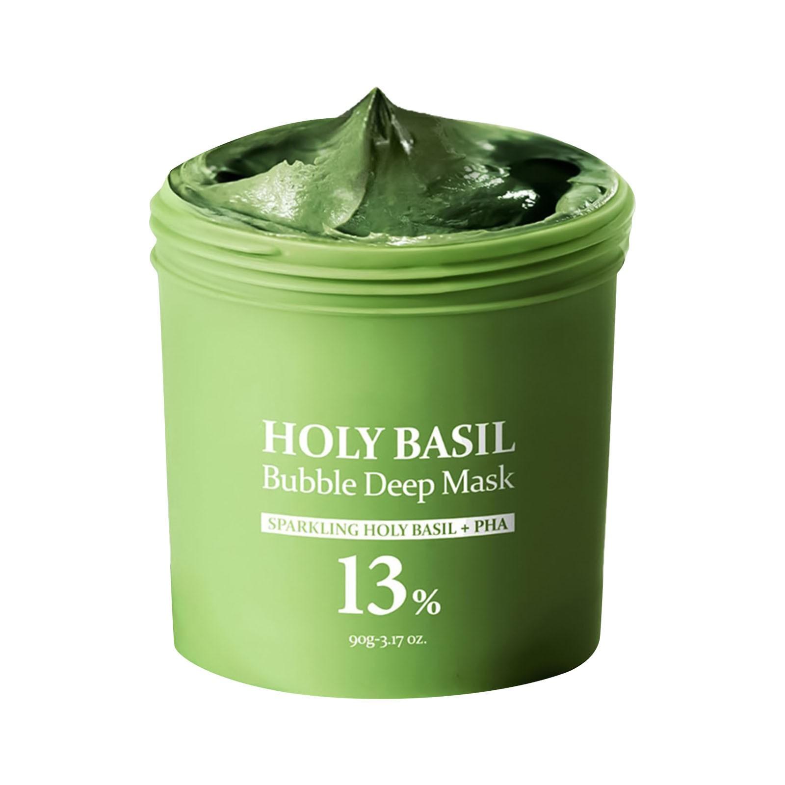 

Карбонатная пузырьковая маска для лица Глубокое очищение пор Черные точки Нанесите маску для лица One Size зелёный