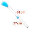 Cat Toy Feather Cat Toys Interactive Bite-resistant Steel Wire Kitten Toy with Bell Long Handle Toys for Cats Stick Pet Products