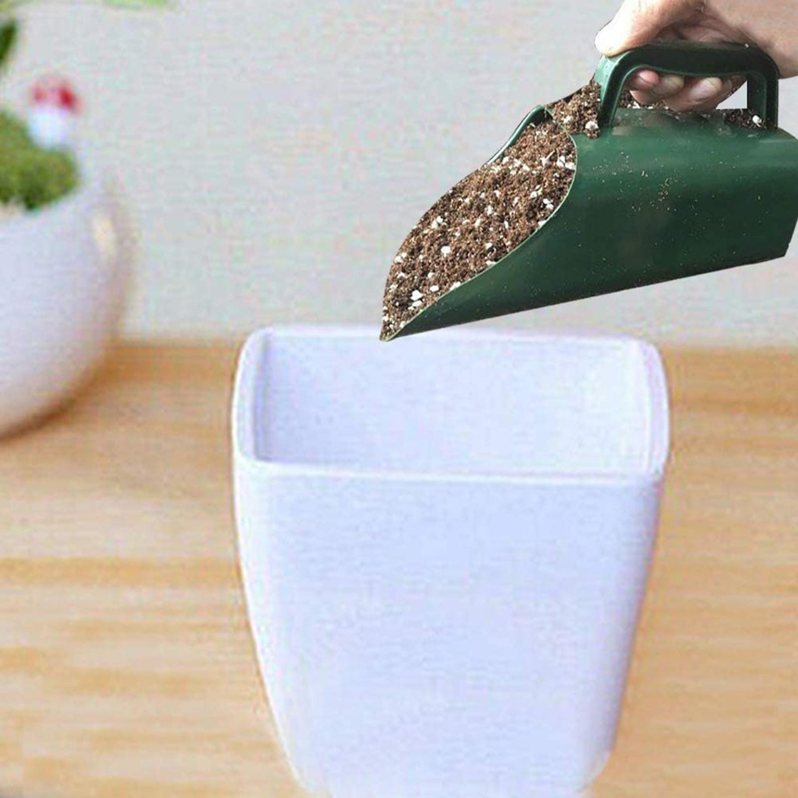 Multifunctional Potted Plant Scoop Plant Cultivation Bucket Scoop Yard Leaf Bucket Shovel Large Garden Soil Hand Scoops verde