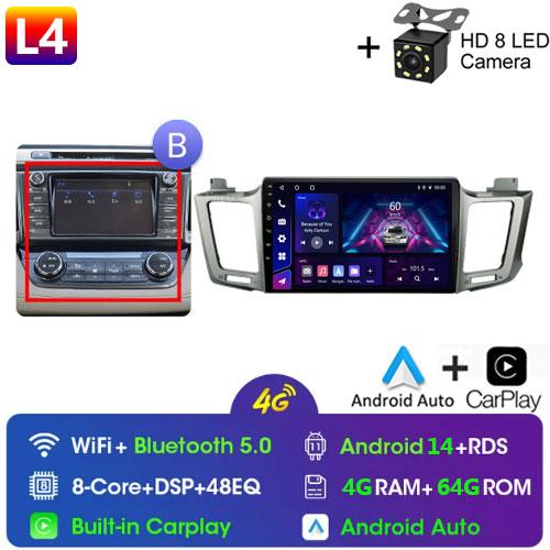 For Toyota RAV4 Rav 4 XA40 2012 - 2018 Android Car Radio Multimidia Video Player Navigation GPS Carplay Touch Screen Auto Stereo