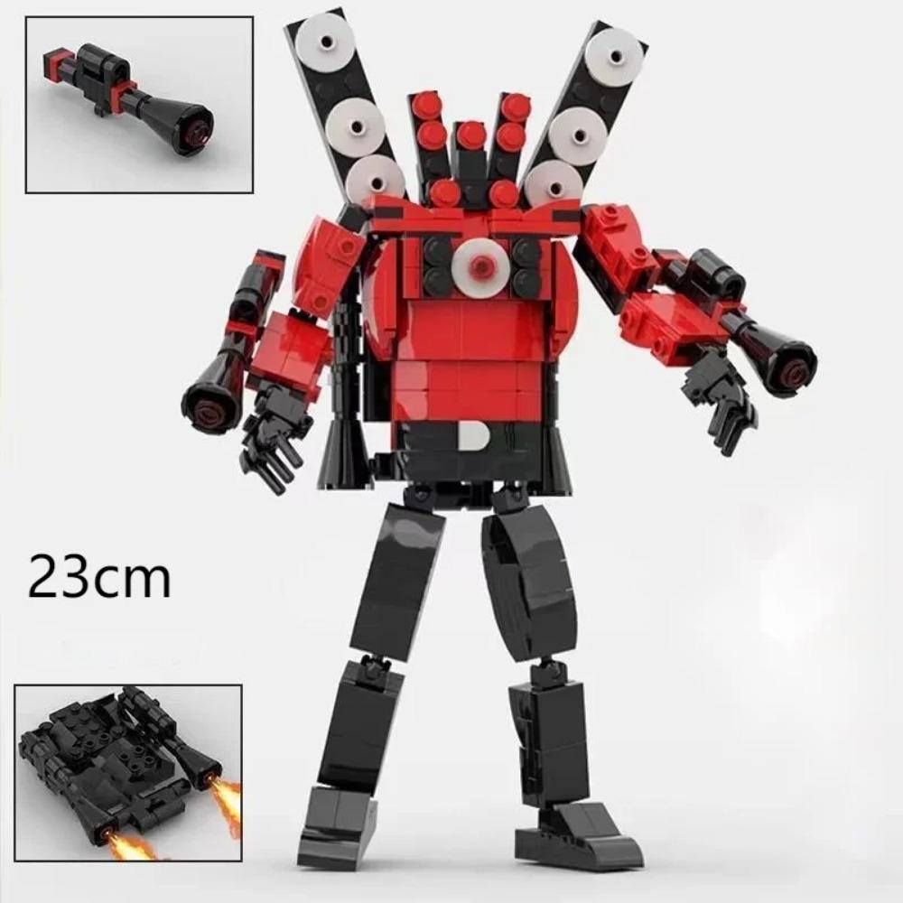 Skibidi Toilet Building Blocks Toy Titans Cameraman Speakerman Drillman TV Man Woman Camera Speaker Man G Drill Man Figure Toy