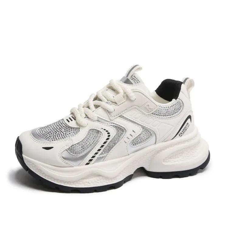 

Внутреннее увеличение маленькие белые туфли женские лето новые кожаные модные кроссовки женщина толстая подошва обувь для доски обувь на платформе 35