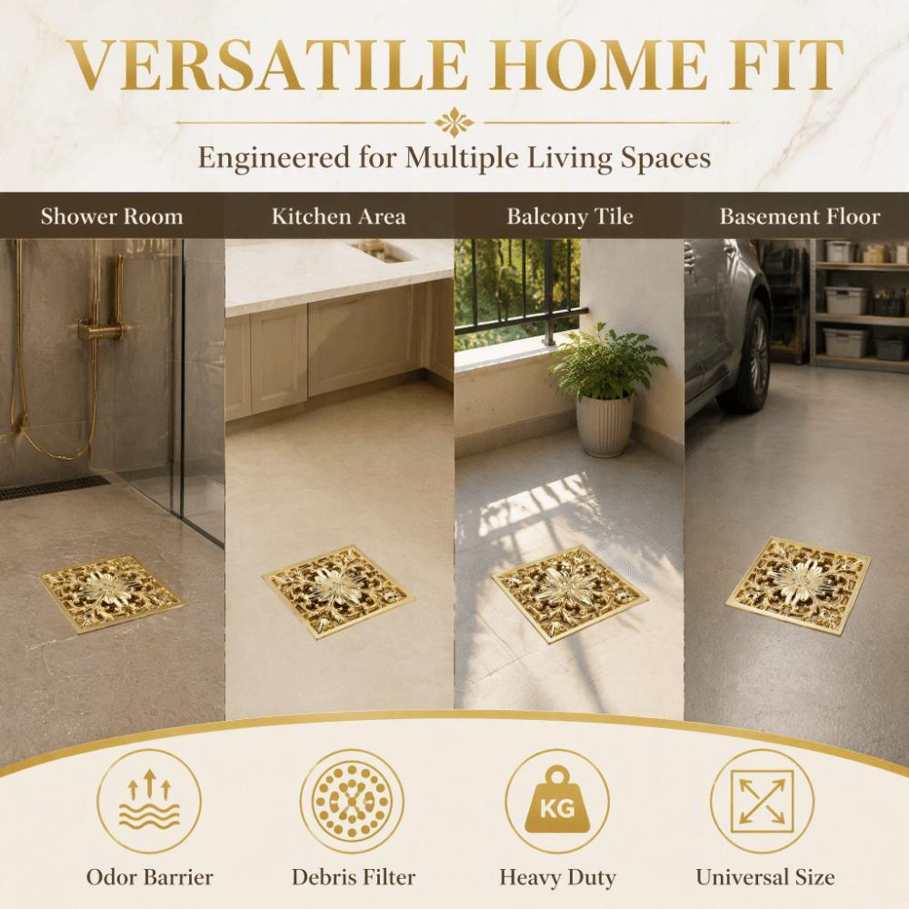 With Strainer Floor Drain Brass Antique Brass Drain Easy Clean Bathroom Floor Drain Bathroom