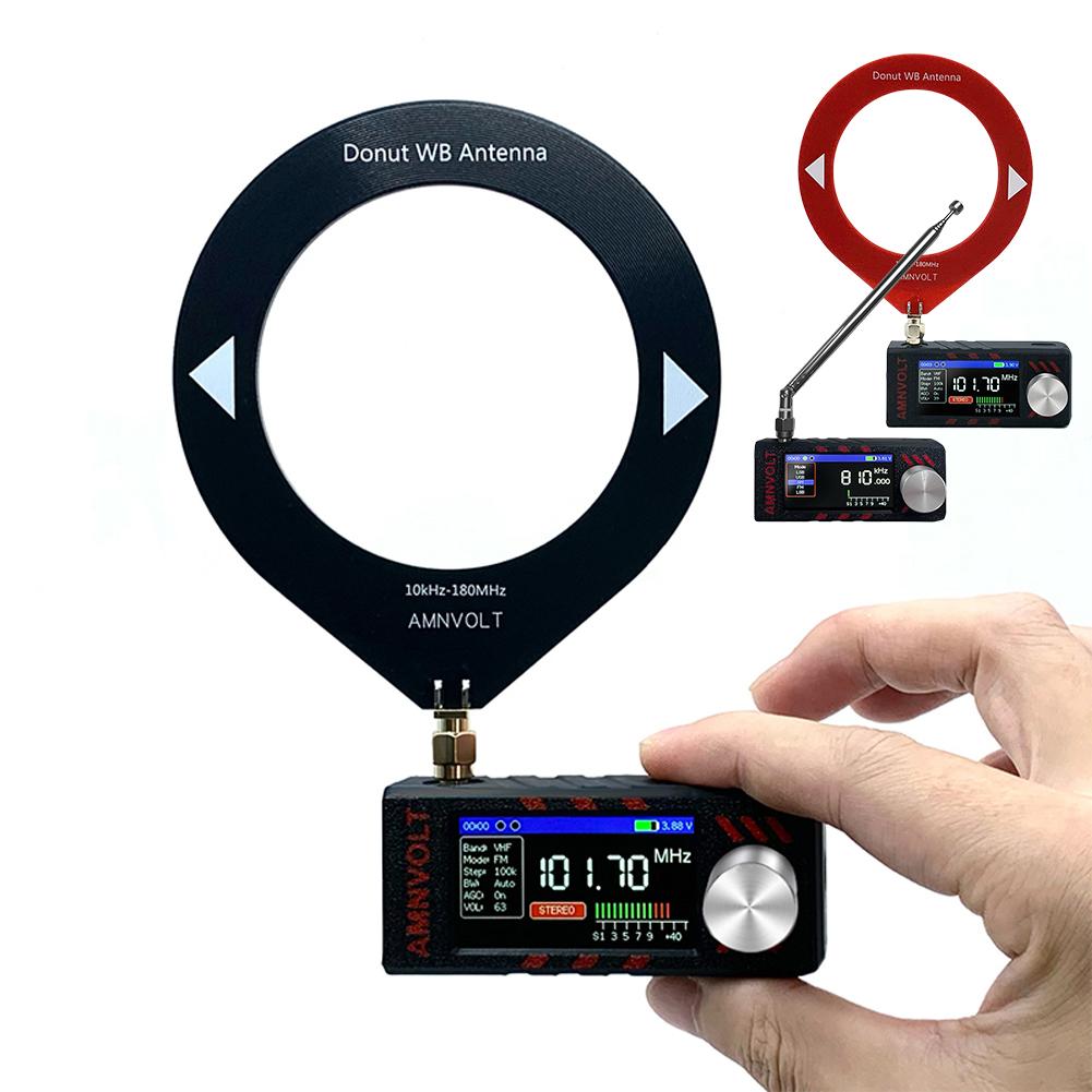 SI4732 0.5-108mhz LSB USB AM FM FM/AM Radio 1.9inch IPS Screen HF SW MW VHF Radio with Antenna Portable Radio