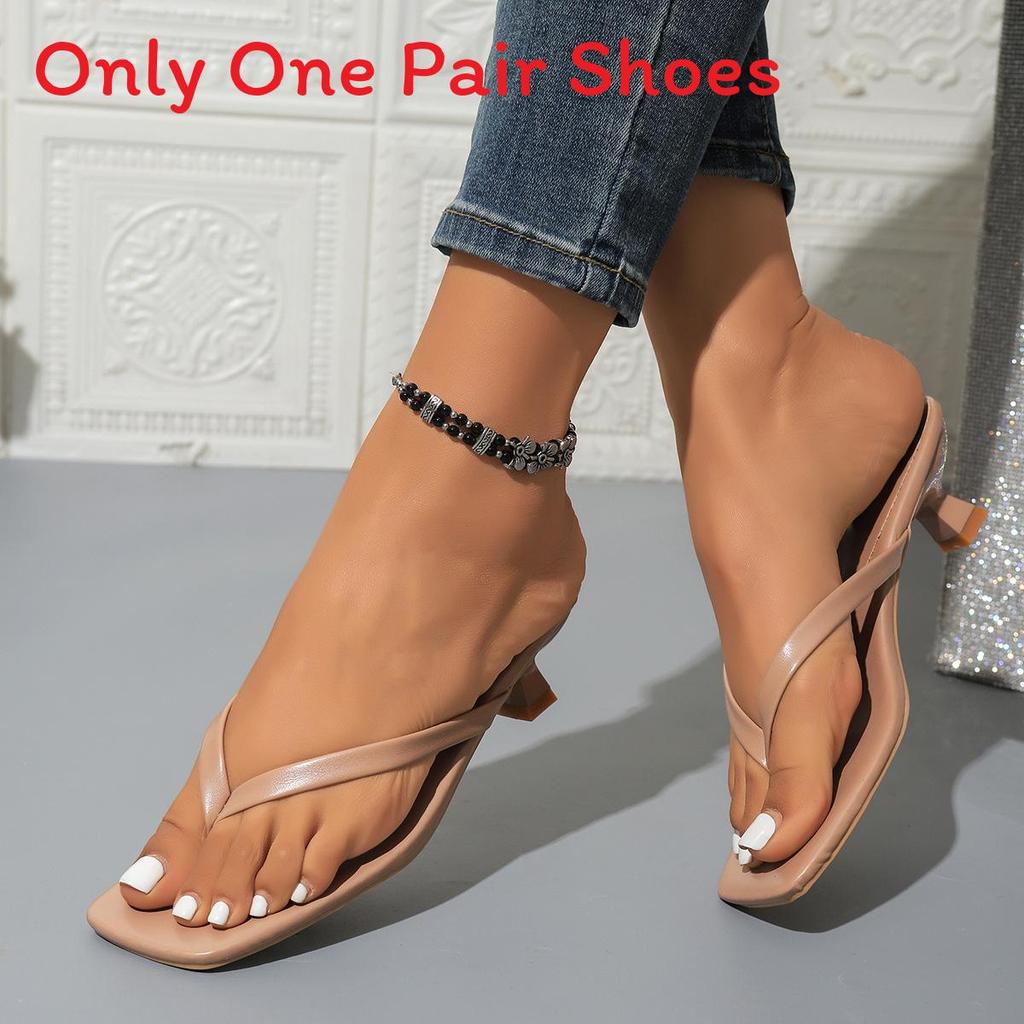 Style Plus Size Low Heel Sandals With Rubber Sole For Summer Casual Wear