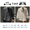 JEEP SPIRIT Men's Heavyweight Cotton Long Sleeve T-Shirt