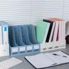 4-Tier Plastic Desktop File Organizer - Stackable,Breathable Storage Box with Multiple Compartments for Office Desk Organization
