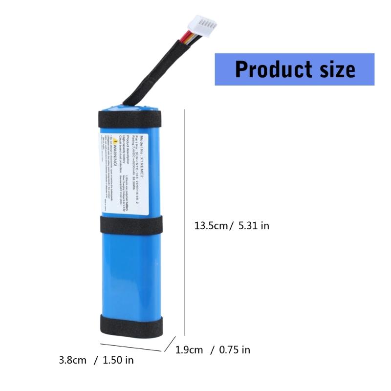 High Capacity 5200mAh Lithium Battery for Xtreme2 Portable Speaker Long Playtimes SUN-INTE-103/ID1019